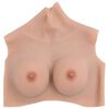 vidaXL Plastron en silicone naturel coupe C