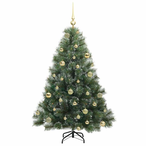 vidaXL Sapin de No&euml;l artificiel avec 150 LED Vert 150 cm PE et PVC