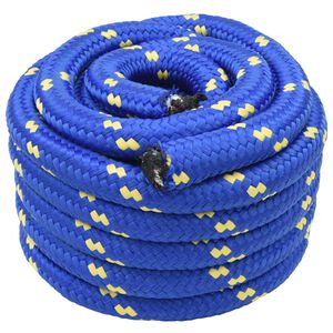 vidaXL Corde de bateau 4 mm 25 m Bleu