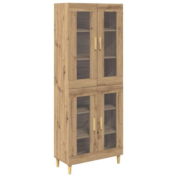 vidaXL Haut Armoire Ch&ecirc;ne artisanal 69,5 x 34 x 180 cm