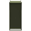 vidaXL Portant de bois chauffage vert olive 69,5x35x81 cm