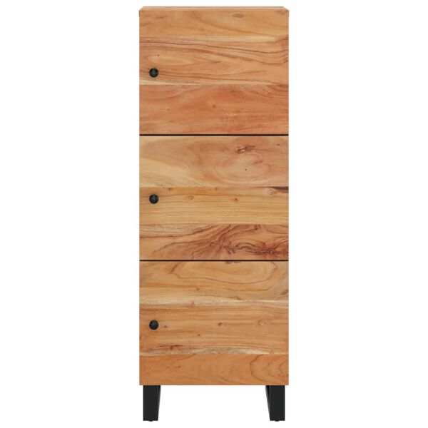 vidaXL Buffet avec 3 portes 40x33x110 cm bois massif d'acacia et fer