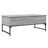vidaXL Table basse sonoma gris 100x50x40 cm bois d'ing&eacute;nierie et m&eacute;tal
