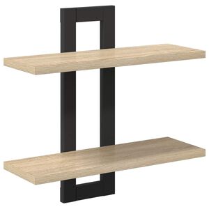 vidaXL &Eacute;tag&egrave;res flottantes Ch&ecirc;ne Sonoma 40 x 15 x 40 cm