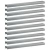 vidaXL Profil&eacute; de recouvrement de jardin 10 pc 100 x 10 x 5 cm