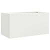 vidaXL Jardini&egrave;re blanc 62x30x29 cm acier