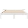 vidaXL Cadre de lit avec tables de chevet Blanc 160 x 210 cm