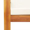 vidaXL Salon de jardin avec coussins 3 pcs bois massif d'acacia