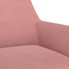 vidaXL Chaises pivotantes &agrave; manger lot de 2 Rose Velours