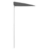 vidaXL Demi-parasol de jardin avec m&acirc;t 180x90 cm anthracite
