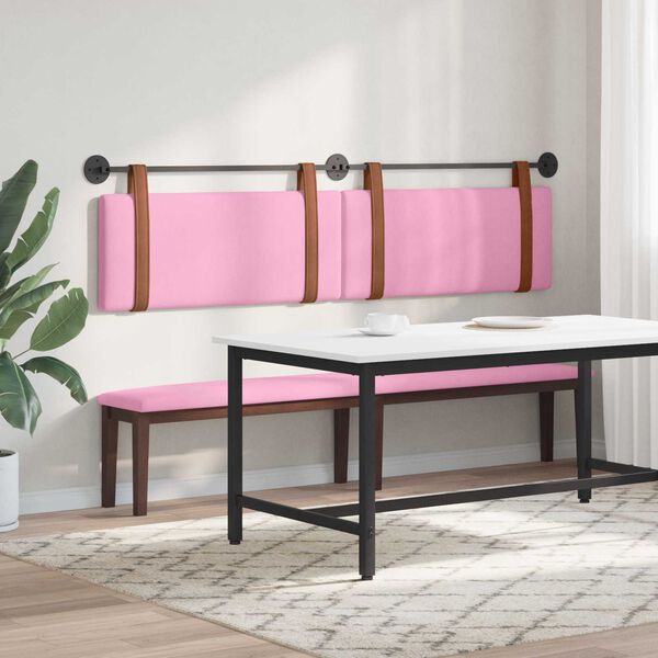 vidaXL T&ecirc;te de lit suspendue Uni Rose 210 x 55 x 5 cm PU antique