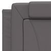 vidaXL Coussin de t&ecirc;te de lit Viana gris 100 cm similicuir