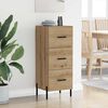 vidaXL Buffet ch&ecirc;ne artisanal 34 x 34,5 x 90 cm Bois d'ing&eacute;nierie
