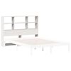 vidaXL T&ecirc;te de lit avec rangement blanc 160 cm bois massif de pin
