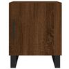 vidaXL Tables de chevet 2pcs ch&ecirc;ne marron 40x40x50cm bois d'ing&eacute;nierie