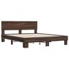 vidaXL Cadre de lit sans matelas ch&ecirc;ne marron 160x200 cm