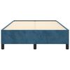 vidaXL Cadre de lit sans matelas bleu fonc&eacute; 120x190 cm velours