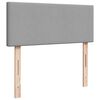vidaXL Lit ottoman avec matelas gris clair 120x190 cm tissu