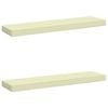 vidaXL Coussins de banc 2 pi&egrave;ces VUGHT 2 pc 100 % polyester Cr&egrave;me
