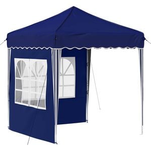 vidaXL Tente de f&ecirc;te pop-up 195 x 195 x 245 cm Bleu Tissu Oxford