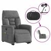 vidaXL Fauteuil inclinable de massage &eacute;lectrique gris fonc&eacute;