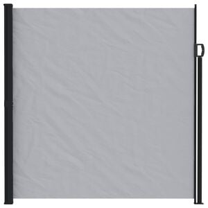 vidaXL Store lat&eacute;ral r&eacute;tractable Gris 500 x 180 cm Polyester