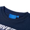 T-shirt enfants manches longues m&eacute;lange bleu marine 116