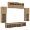 vidaXL Ensemble meuble TV 6 pcs chêne artisanal Bois d'ingénierie