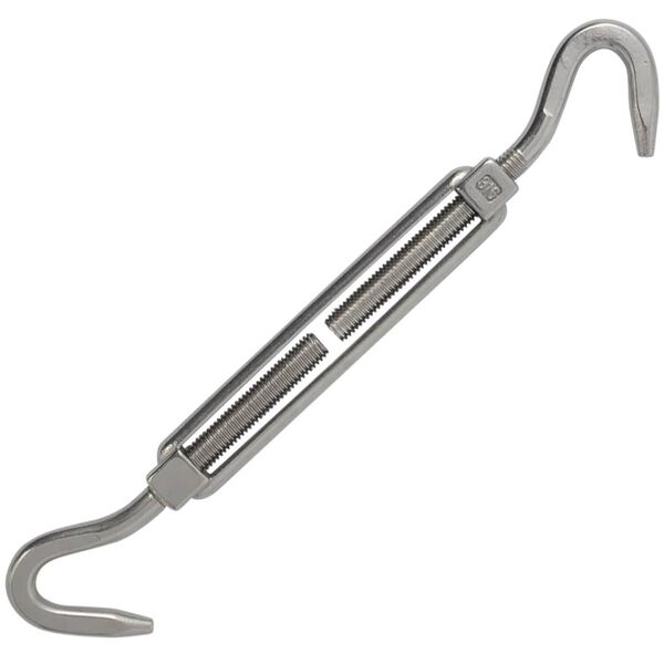 vidaXL Kit de montage de voile d'ombrage cinq pcs Acier inoxydable