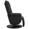 vidaXL Fauteuil inclinable avec repose-pieds noir similicuir