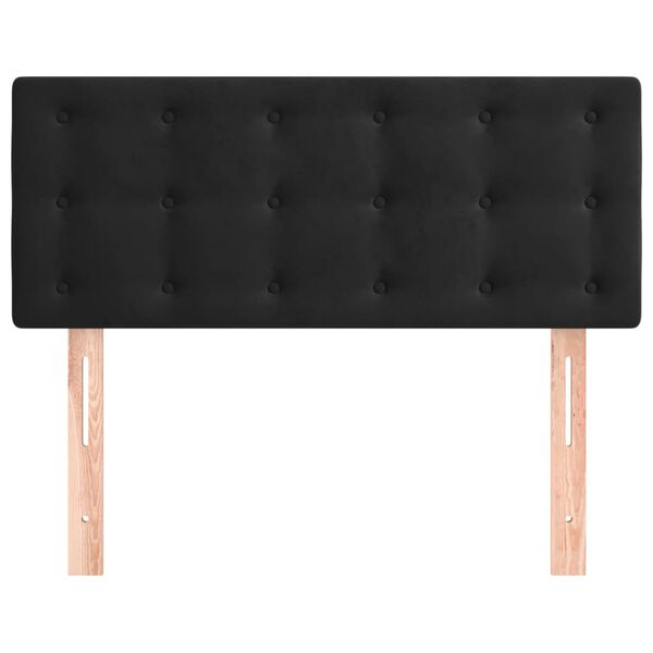 vidaXL Tête de lit Noir 100x5x78/88 cm Velours