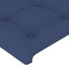 vidaXL T&ecirc;tes de lit 2 pcs Bleu 80x5x78/88 cm Tissu
