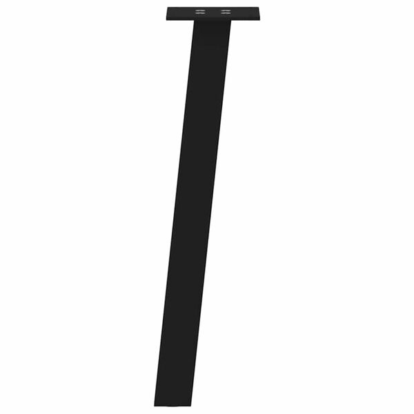 vidaXL Pieds de table basse 4 pièces Noir 30 cm Acier