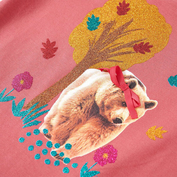 T-shirt enfants à manches longues rose vieux 104