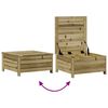 vidaXL Salon de jardin 5 pcs avec coussins bois de pin impr&eacute;gn&eacute;