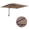vidaXL Parasol de jardin Taupe 248,5 x 247,5 x 160 cm
