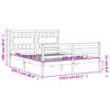 vidaXL Cadre de lit sans matelas bois massif