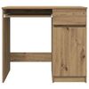 vidaXL Bureau ch&ecirc;ne artisanal 86x49x76 cm bois d'ing&eacute;nierie