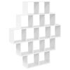 vidaXL &Eacute;tag&egrave;re Murale Blanc 120 x 20 x 136 cm Bois d'ing&eacute;nierie
