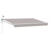 vidaXL Auvent r&eacute;tractable &eacute;lectrique Gris clair 3 x 2,5 m