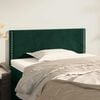 vidaXL T&ecirc;te de lit Vert fonc&eacute; 100x5x78/88 cm Velours