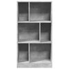 vidaXL Bibliothèque gris béton 57x28,5x107,5 cm bois d'ingénierie