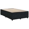 vidaXL Sommier &agrave; lattes de lit avec matelas Noir 120x200 cm Velours