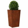 vidaXL Jardini&egrave;res 2 pcs 45x45x75 cm acier r&eacute;sistant aux intemp&eacute;ries
