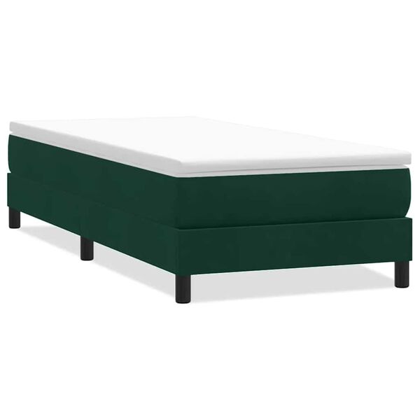 vidaXL Sommier &agrave; lattes de lit sans matelas vert fonc&eacute; 90x210 cm