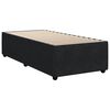 vidaXL Sommier &agrave; lattes de lit avec matelas Noir 90x190 cm Velours
