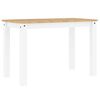 vidaXL Table &agrave; manger PANAMA blanc 112x60x75 cm bois massif de pin