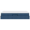 vidaXL Lit avec rangement et matelas Bleu 120 x 200 cm Polyester