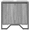 vidaXL Armoire lavabo de salle de bain sonoma gris 60x35x60 cm