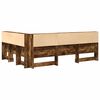 vidaXL T&ecirc;te de lit de rangement Ch&ecirc;ne fum&eacute; 150 cm Bois d'ing&eacute;nierie